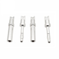 High Voltage Customized 4mm Silver Plated Shoulder Banana Plug Jack Connector For ECG Speaker Socket Cable